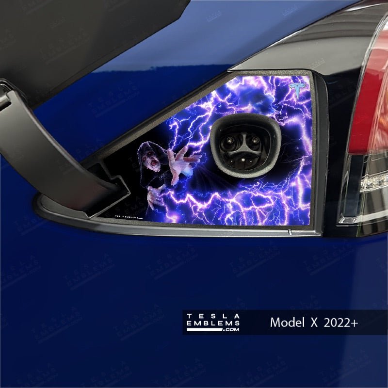 Darth Sidious Palpatine Tesla Charge Port Wrap - Tesla Emblems
