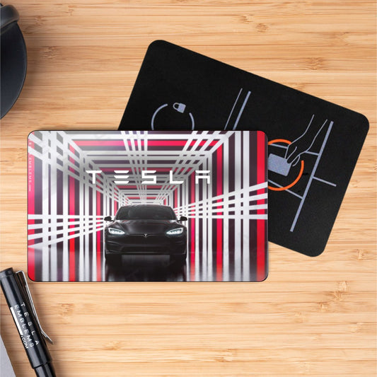 Plaid Model S Tesla Keycard Decal - Tesla Emblems