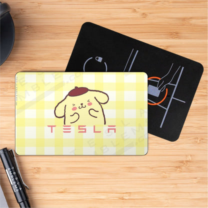 Pompompurin Tesla Keycard Decal - Tesla Emblems