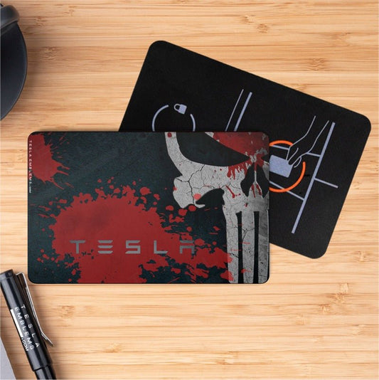 Punisher Tesla Keycard Decal - Tesla Emblems