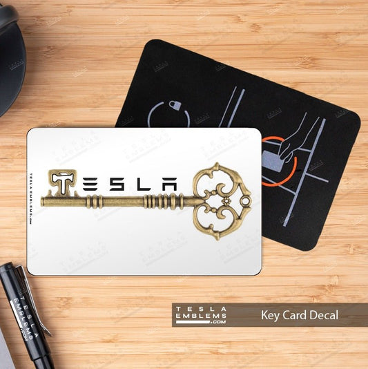 Skeleton Key Tesla Keycard Decal - Tesla Emblems