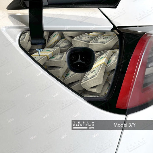 Stacks on Stacks Tesla Charge Port Decal - Tesla Emblems