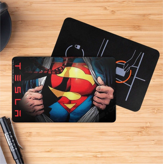 Superman Tesla Keycard Decal - Tesla Emblems