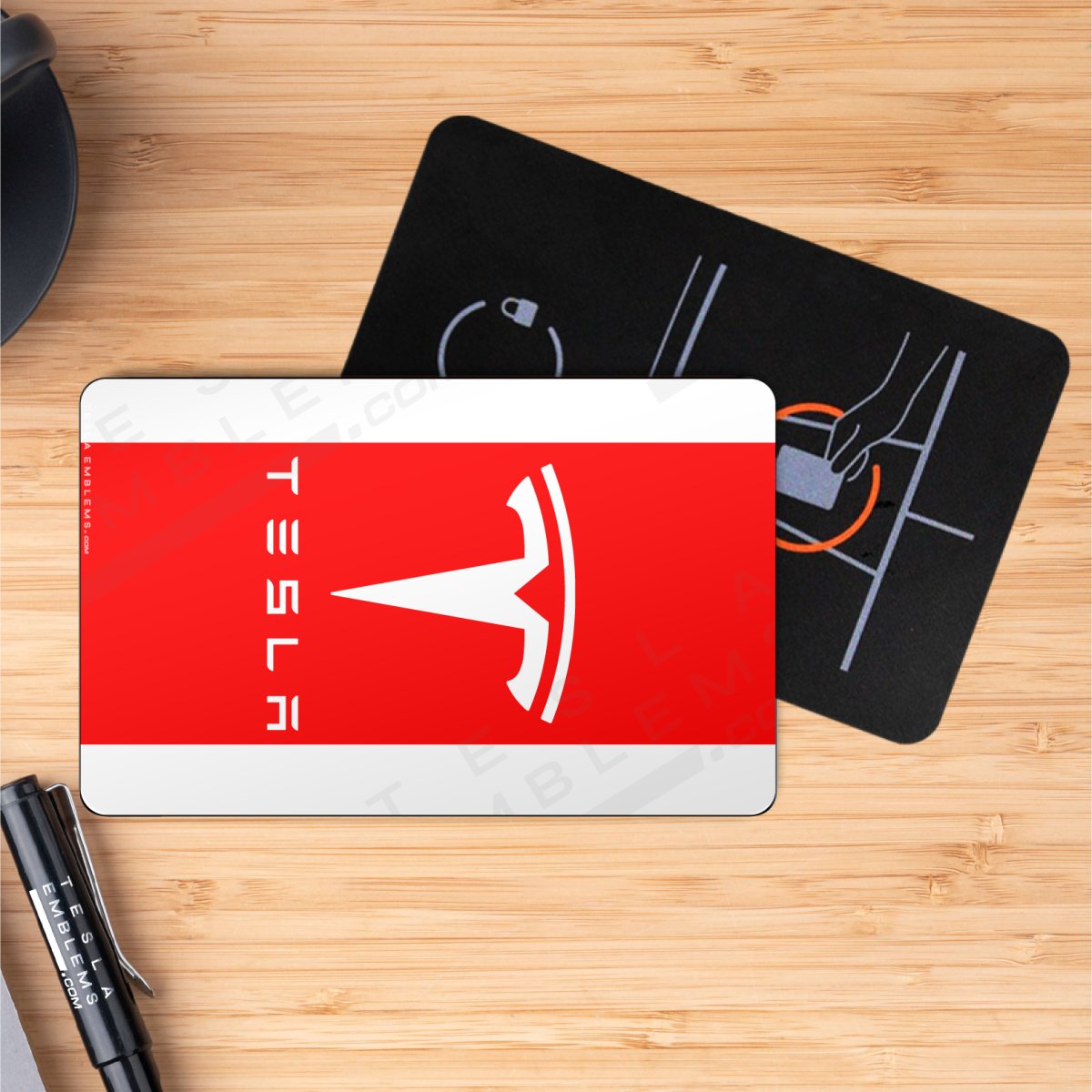 Tesla Key Card Sticker Tesla Flag Keycard Decal – Tesla Emblems