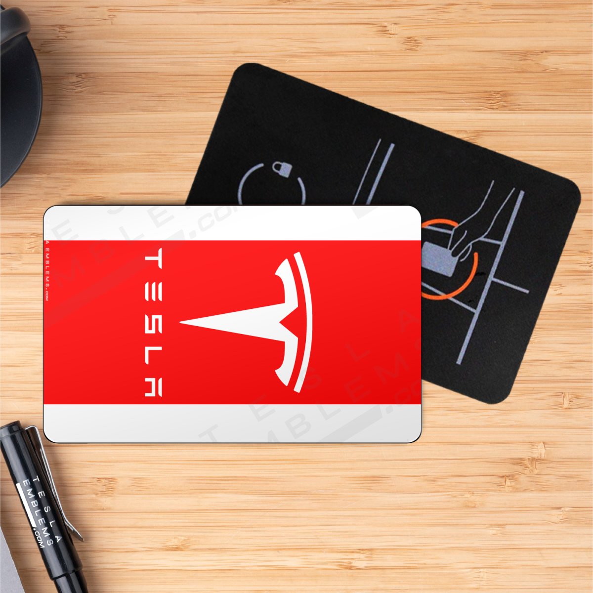 Tesla Flag Keycard Decal - Tesla Emblems