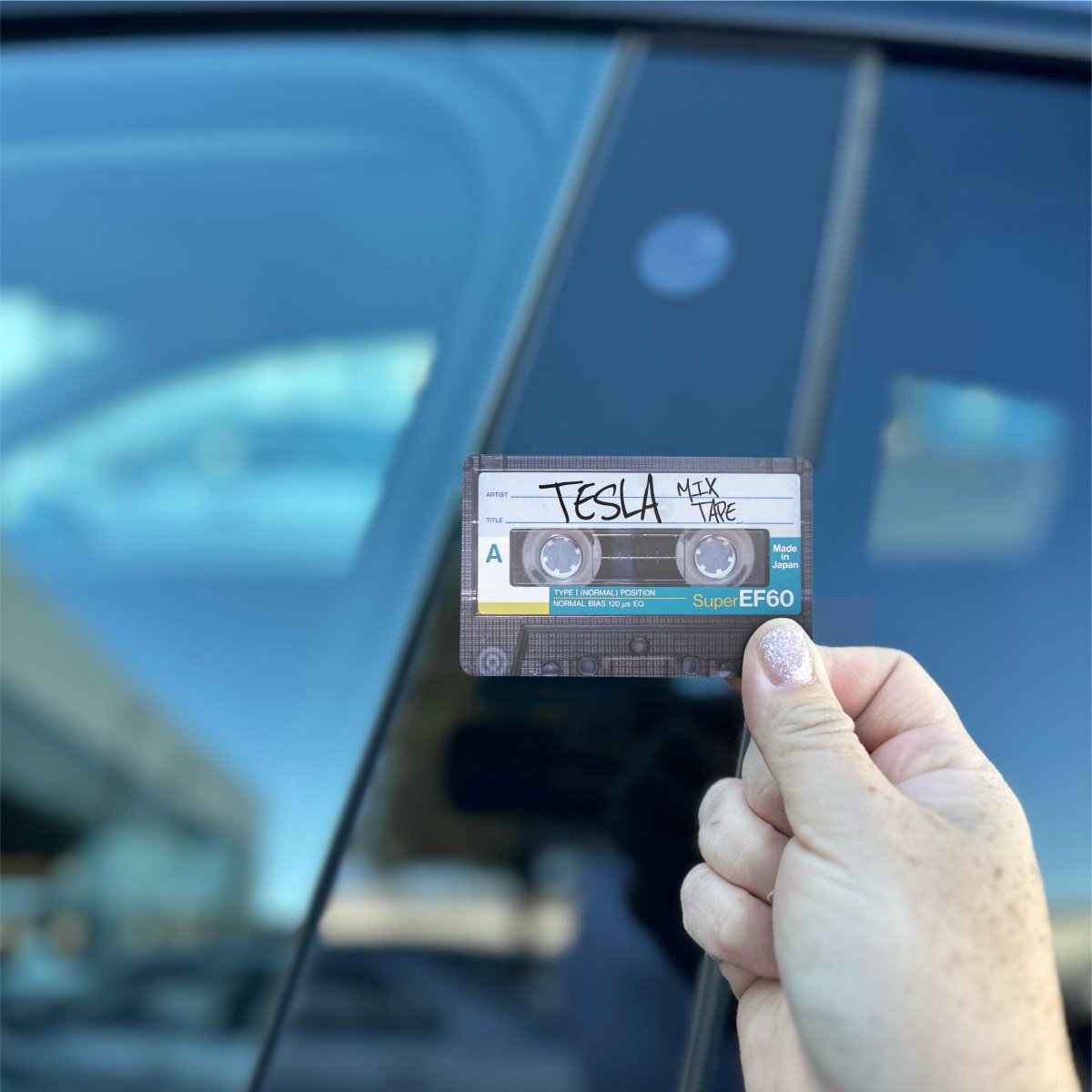 Tesla Mixtape Keycard Decal - Tesla Emblems