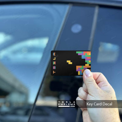 Tetris Tesla Keycard Decal - Tesla Emblems