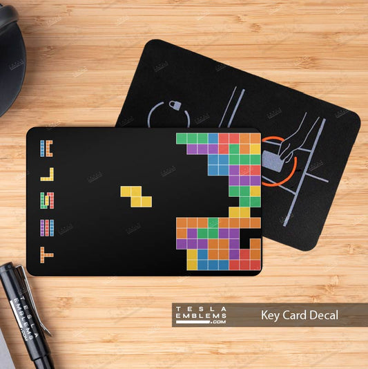 Tetris Tesla Keycard Decal - Tesla Emblems