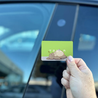Totoro Tesla Keycard Decal - Tesla Emblems