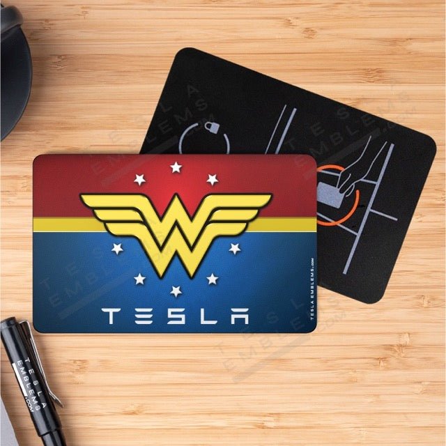 Wonder Woman Tesla Keycard Decal - Tesla Emblems