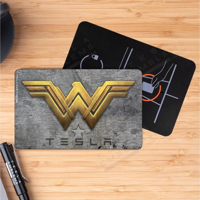 Wonder Woman Tesla Keycard Decal - Tesla Emblems