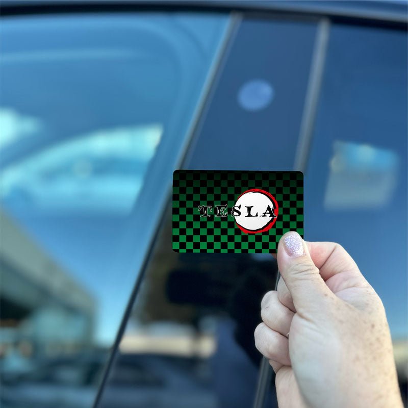 Demon Slayer Tesla Keycard Decal - Tesla Emblems